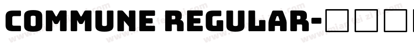 Commune Regular字体转换